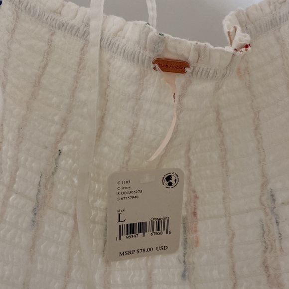 Free People Seratonin Corset Top - Ivory size large NWT - Picture 4 of 8